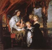 Peter Paul Rubens Deborah Kip Sir Balthasar Gerbiers wife, and her children France oil painting artist